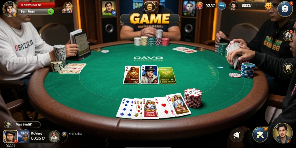 Tampilan screenshot game Poker dengan gameplay seru.