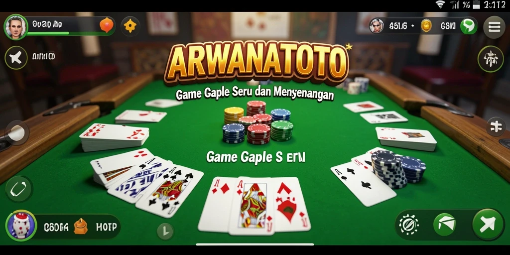 Tampilan gameplay seru dalam ARWANATOTO dengan antarmuka yang menarik.