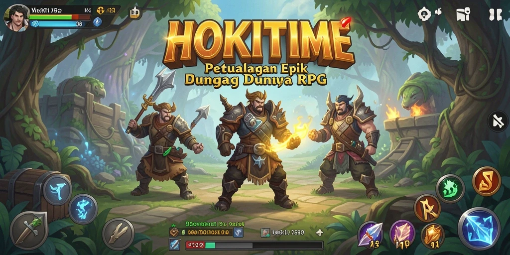Screenshot gameplay HOKITIME menampilkan pertarungan seru dan karakter yang menarik.