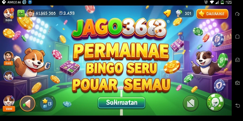 Screenshot dari gameplay seru JAGO368 yang menunjukkan keseruan Bingo.
