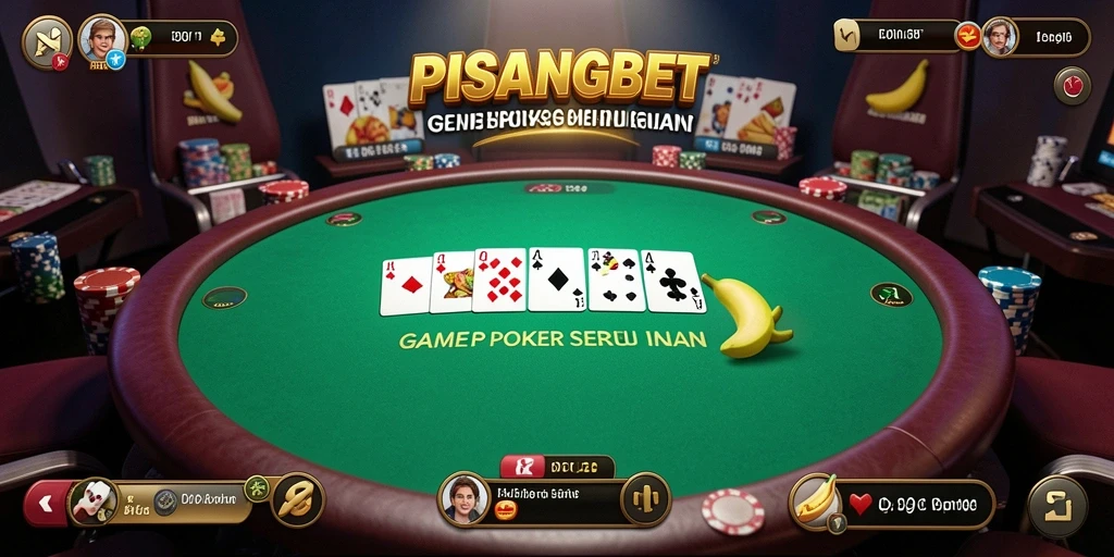 Tampilan utama PISANGBET dengan gameplay Poker yang seru.